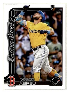 2025 Topps Wilyer Abreu Boston Red Sox #367 - Picture 1 of 2