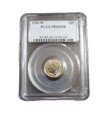 1996-W Roosevelt Dime MS66FB - Image 1 of 2