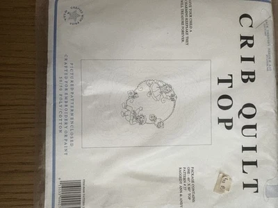 Edredón de cuna Bucilla Top empaquetado algodón punto de cruz patrón Foto 1 de 4