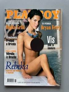 PLAYBOY CROATIA Vintage Magazine August 2001 Rebekah Teasdale, Mirella Vieira - Foto 1 di 10
