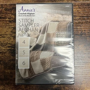 Annies Crochet Afghan Block Month Club Stitch Sampler Blocks 4 5 6 DVD NEW - Picture 1 of 2