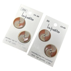 4 bottoni vintage La Petite grigio ruggine deco stile 255 7/8" (22MM) - Foto 1 di 4