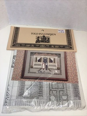 Told In A Garden Amish Welcome Cross Stitch Pattern  - Image 1 of 2