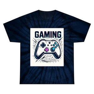 Gaming Tie Dye Tee | Unisex Baumwollshirt | Gamer Geschenk Fun T-Shirt - Bild 1 von 11