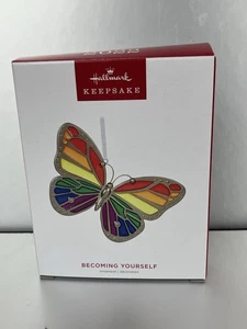 2022 Becoming Yourself Hallmark Keepsake Rainbow Butterfly Neu in OVP - Bild 1 von 4