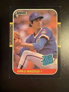 1987 Donruss Rated Rookie Greg Maddux RC #36 *condition - Picture 1 of 2
