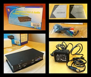 ATZ VHC11 Component/VGA+Audio to HDMI Converter + AC Adapter & Cables / Open Box - Photo 1/9