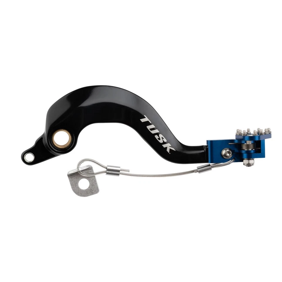 Pedal de freno de aluminio Tusk punta azul para Yamaha WR400F 1998-2000 Foto 1 de 2