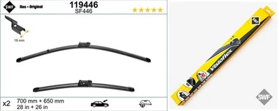 SCHEIBENWISCHER SWF 119446 mit Verschleißwarnkontakt für OPEL ASTRA J K Vorne - Bild 1 von 4