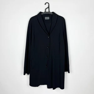Oska Mantel Cape Jacke asymmetrisch gedehnt Polyamid schwarz Avantgarde Damen 5 - Bild 1 von 24