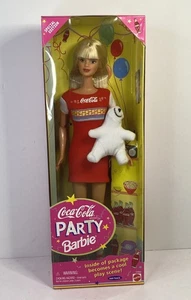 NEW IN BOX ~ Vintage Coca-Cola Party Barbie Doll (1998 Special Ed) Mattel #22964 - Picture 1 of 5