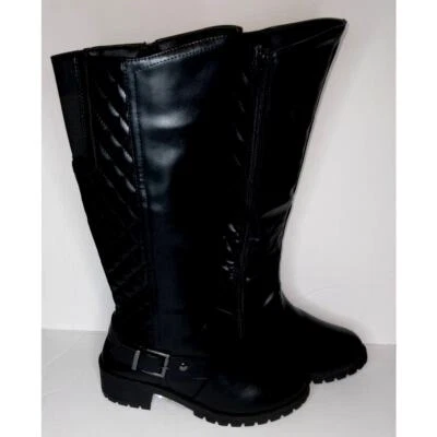 Olivia Miller Designer Womens NEW Black Riding Boots - sz. 6 - Image 1 of 4