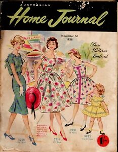 Australian Home Journal magazine - November 1, 1958 - includes pattern