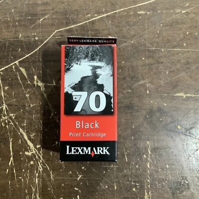 Lexmark 70 Black Ink Cartridge GENUINE NEW - Image 1 of 4