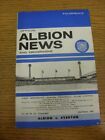 23/03/1965 West Bromwich Albion V Everton  (Creased, Slight Marked). Thanks For