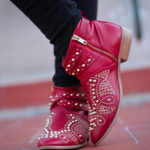 zara boots with studs