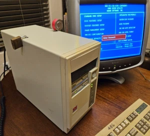 Vintage Turbo 6x68L P150+ Computer UNGETESTET Beige PC Tower!!FEST VERSCHLOSSEN!! - Bild 1 von 10