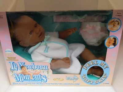 Vintage Berenguer La Newborn Moments Baby Doll African American 1998 NEW SEALED - Image 1 of 4