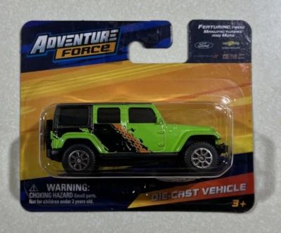 NEW 2023 Adventure Force Maisto 2015 Jeep Wrangler Unlimited Green - Image 1 of 2