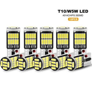 10 Lampade LED T10 26 SMD No Errore BIANCO CANBUS Per Auto Targa Posizione Luci - Imagen 1 de 10