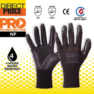 12 Pairs Pro Choice Super-Flex Nitrile Dip Work Glove,NP - Picture 1 of 4