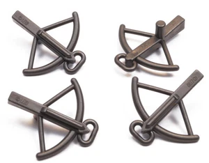 LEGO - 4 Armbrüste perl dunkelgrau / Armbrust / Crossbow / 2570 NEUWARE  - Bild 1 von 1