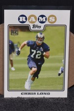 2008 Chris Long Topps Rookie Card St. Louis Rams