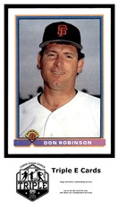 1991 Bowman #619 Don Robinson San Francisco Giants ~A8NN