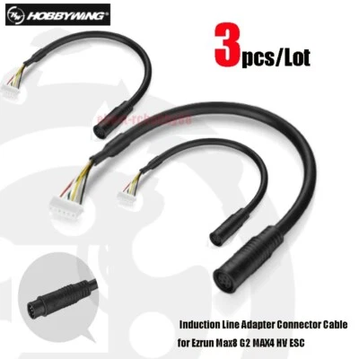 3pcs Hobbywing Induction Line Adapter Connector Cable for ESC Ezrun Max8 G2 MAX4 - Image 1 of 4