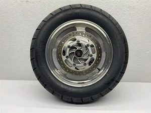 2000 Kawasaki Vulcan 1500 Front Wheel OEM 16 Inch Rim Sprocket Hub Tire VN1500 - Picture 1 of 6