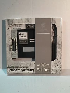 Winsor & Newton Complete Sketching Art Set, w/ Charcoal Sticks & Drawing Pencils - Picture 1 of 3