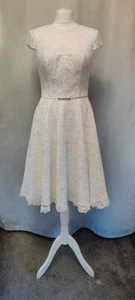 KURZES BRAUTKLEID - NEU - ISABEL DE MESTRE - Gr. 38 - ivory - Neupreis 490 € - Bild 1 von 7