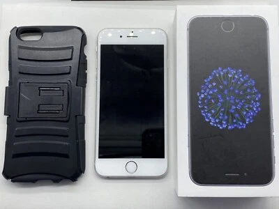 Bonito teléfono celular Apple iPhone 6 128 GB desbloqueado GSM A1549 plateado usado Foto 1 de 4