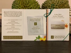 6 campioni di carte Eminence CALM SKIN ARNICA MASQUE MASK ciascuno 3 g / 0,1 oz + bonus 🎁 - Foto 1 di 1