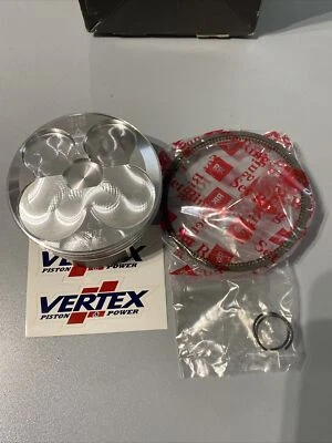 23647C PISTONE VERTEX KAWASAKI KX 250 F KXE 250 F Compr 14,2:1 ø 76,97 2011-2014 - Immagine 1 di 3