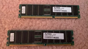 ELPIDA 512MB PC2100R-25330-M1 Lot of 4 - Picture 1 of 4
