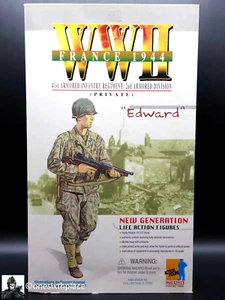 Maßstab 1:6 WWII US Army 41st Armored Infantry Regiment Private Edward 12" Figur - Bild 1 von 7