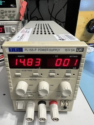 TTI Power Supply 15V 5A USB RS232 LAN Tested Working TTI PSU PL155-P TTI - Image 1 of 4