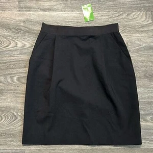 NWT Kate Spade New York SZ 4 Bow Pencil Above Knee Skirt Black Preppy Classic - Picture 1 of 11