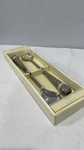 Pottery Barn Madena extra long 16” meal serving utensils set made in India NEW - Picture 1 of 12