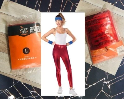 Leggings vermelhas brilhantes Hyde & Eek - Grande - Imagem 1 de 4