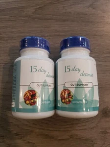 New &Sealed 2 Gut & Colon Support 15-Day Cleanse and Detox 30 Capsules Non-GMO - Picture 1 of 4