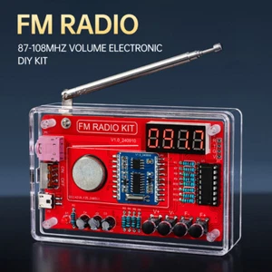 Hágalo usted mismo Digital RDA5807 Radio FM Electrónica 87-108 MHz Hágalo usted mismo Kit de práctica de soldadura - Imagen 1 de 24