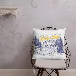 Almohada Lake Life retro premium - Imagen 1 de 13