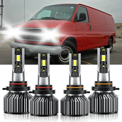 Faro LED bombillas altas bajas 6500K 9005+9006 para Chevrolet Express Cargo 2009-2019 Foto 1 de 4
