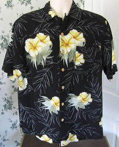 Original Island Sport Men's S Hawaiian Shirt Wood Buttons Waffle Honeycomb Weave - Picture 1 of 6