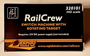 RAPIDO TRAINS RAIL CREW HO SCALE SWITCH MACHINE WITH ROTATING TARGET 320101 F/S - Imagen 1 de 5