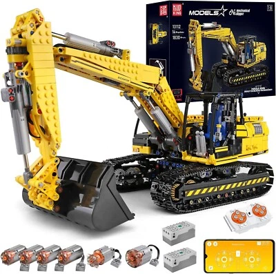 Mould King 13112 RC Excavator Building Set 1830 Pieces APP Remote Control Truck - Image 1 of 4