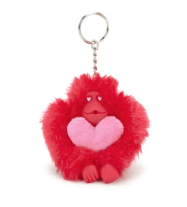Kipling Accessory Keyring Valentine Day Limited Edition Monkey Keychain - Picture 1 of 3