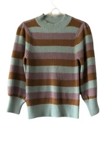Nuevo con etiquetas Halogen X Atlantic Pacific Tejido Pull on Suéter Talla XS Rayas Acrílico - Imagen 1 de 8